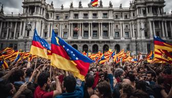 Demonstration vor dem Parlament: Wie Venezuelas politische Krise Spanien spaltet