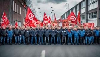 Streik der IG Metall in Hessen